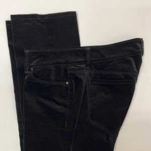 Ann Taylor Modern Fit Black Velvet Jeans Size 0